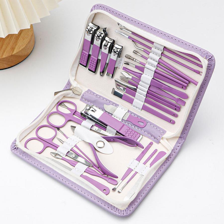 30 In 1 Manicure Set Nail Clipper Set Nail Kit for Women Men Stainless Steel Manicure Kit Professional with Travel Case