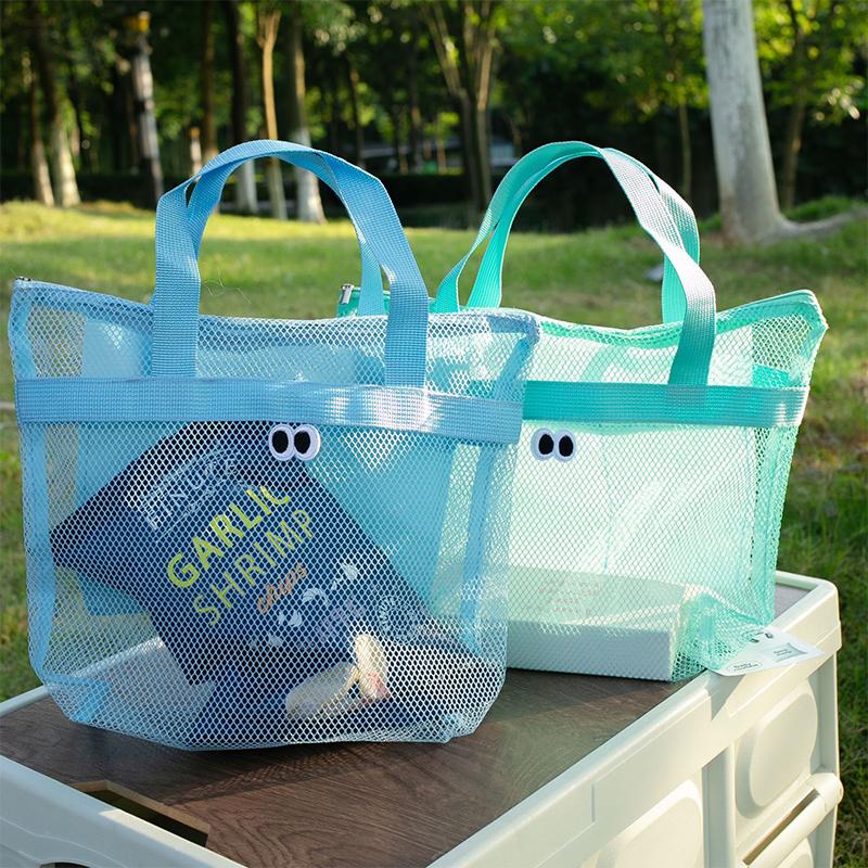 Big Eyes Beach Bag, Toiletry Bag, Large Capacity Cosmetic Storage Handbag, Shoulder Bag, Portable Handbag Storage Bag