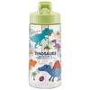 Skater Straw 500ml Straw Water Dinosaur Bottle, Spout-Shaped Bottle, Plastic, Clear, Kids', Design, PSTB5-A