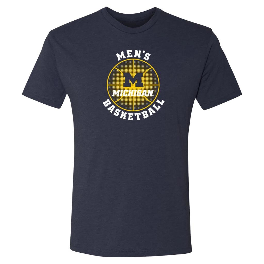 Michigan Wolverines Men's Basketball Phase NLA Triblend - Navy