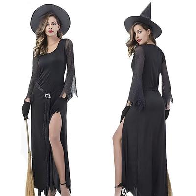 Dámský kostým čarodějnice na Halloween Cosplay Set Párty Představení