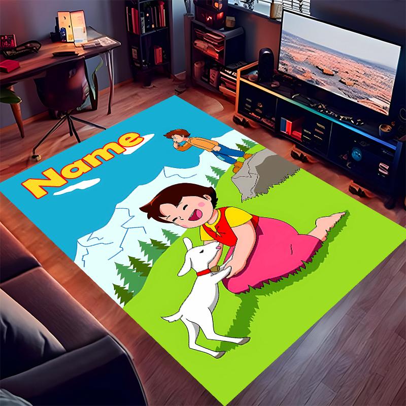 Custom Personalization Heidi Print Area Rug - Soft, Washable Non-Slip Indoor Mat,Living Room,Home&Office Decorative Rug
