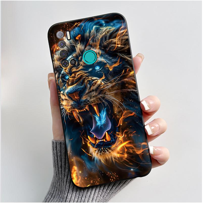 Protective Shockproof Soft Phone Case For Tecno LC7/Pouvoir 4/Pouvoir 4 Pro/LC8/Spark Power 2 Black Case Unique Design Cover