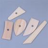 5Pcs/Set Wooden Scrapers Clay Pottery Tools Clay Knife Profile Rib Bundle Foot- Shaper Sculpture Ceramics Molding Tool