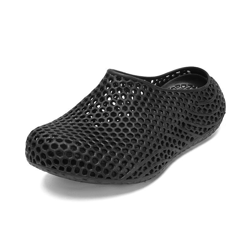Men 3D Printed EVA Clog Shoes Closed Toe Breathable Garden Beach Sandals Lightweight Summer Casual Slippers 41