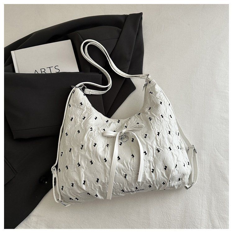 

New Large Capacity Bow-knot Bag Bew Fashion Casual Shopping Bag Simple Commuting Shoulder Tote Bag Elegant Shoulder Handbag