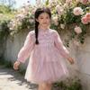 New Spring Mesh Skirt for Girls, Vintage Dress for Adults, New Chinese Style for Children