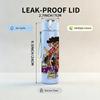 1PC Trendy Hip Hop Fashion Guy 750ml Color Plastic Sports Water Bottle Leakproof Flip Straw Lid Suitable for Sports Office Home Use