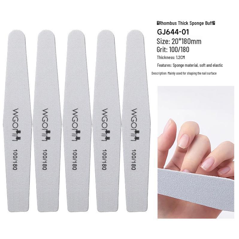 Double-Sided Sponge Nail File & Polishing Strip for Salons