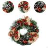 Artificial Christmas Wreath Party Decoration Garland 32cm Front Door Xmas