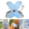 Dog Harness All-Weather Vest with Metal D-Ring Reflective Soft Harnesses with Leashes for Small Medium Dogs