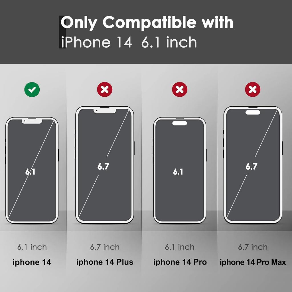 Slim-Fit for iPhone 14 Case,Skin Soft Liquid Silicone,Sturdy Hard Frame Shockproof Cover with Anti-Scratch Microfiber Lining,Full Protection for