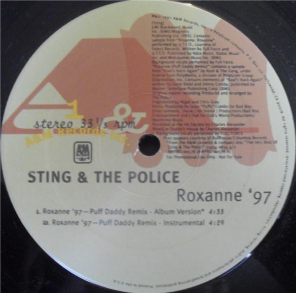 

12-дюймовая пластинка STING & THE POLICE, PRAS MICHEL - Roxanne 97 AMPRO00578 A&M Records 1997 US Рок Б/У