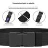 New Men's Breathable Elastic Woven Belt with Alloy Buckle