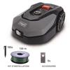 Connected Robotic Lawnmower 600m2 Scheppach RoboCut XL600 with Charging Station | Up To 600 M² | Rain Sensor | WiFi &; BT