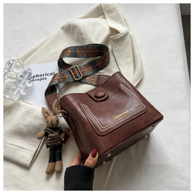 Nischendesign Retro Vielseitige Damen Umhänge-Bucket Bag - 2024 Erweiterte Textur Edition