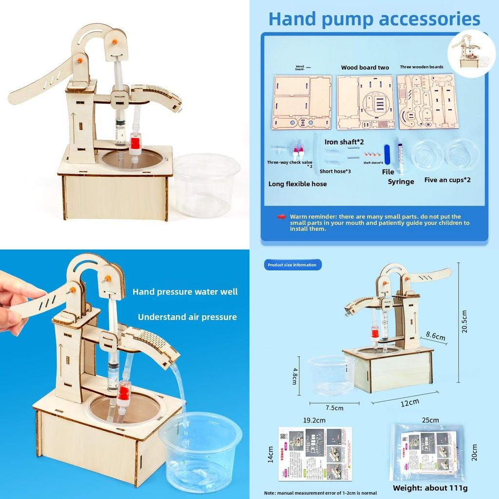 Science Experiment Diy Hand Pump Kit For Kids Educational Science Toys