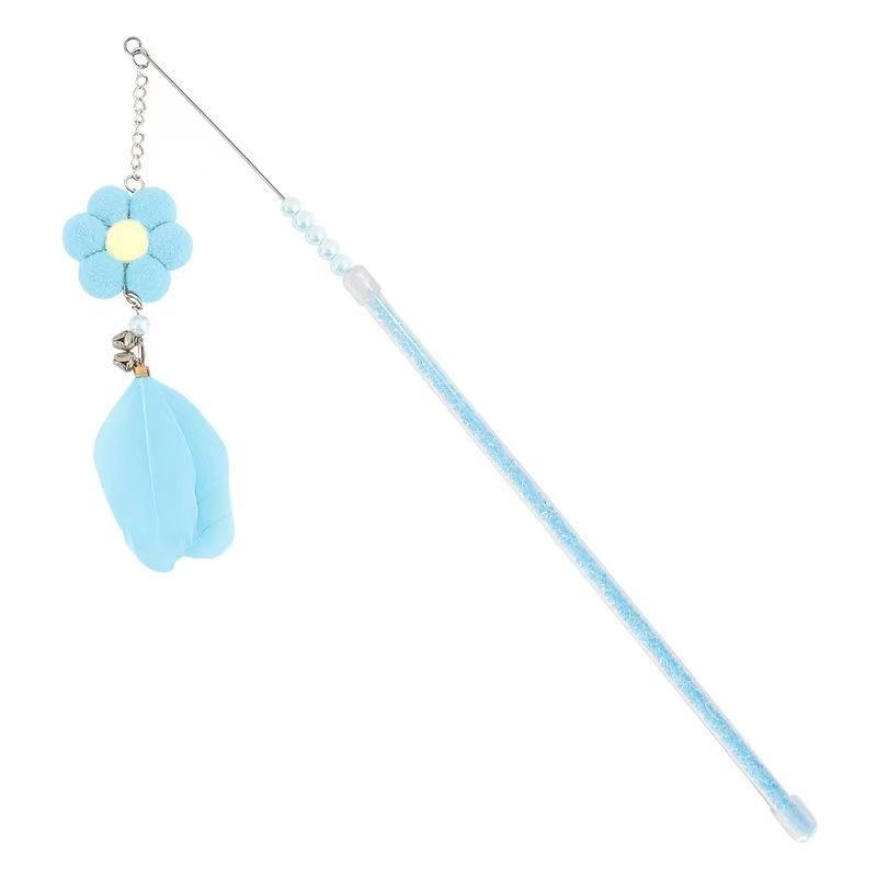 Feenkatzenspielzeug, Langlebige Federglocke, Langer Stab, Katzenspielzeug, Selbstunterhaltendes und Langweiliges Magisches Werkzeug für Katzen