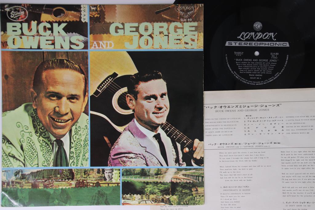 LP Record BUCK OWENS, GEORGE JONES - Buck Owens And George Jones SLH89 LONDON Japan Country Used