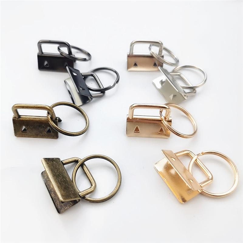 20PCS 25mm Keychain Tail Clip with Tool Pliers Set for Webbing Strap Luggage Belt Wallet Keychain O Ring Buckle DIY Craft Hook
