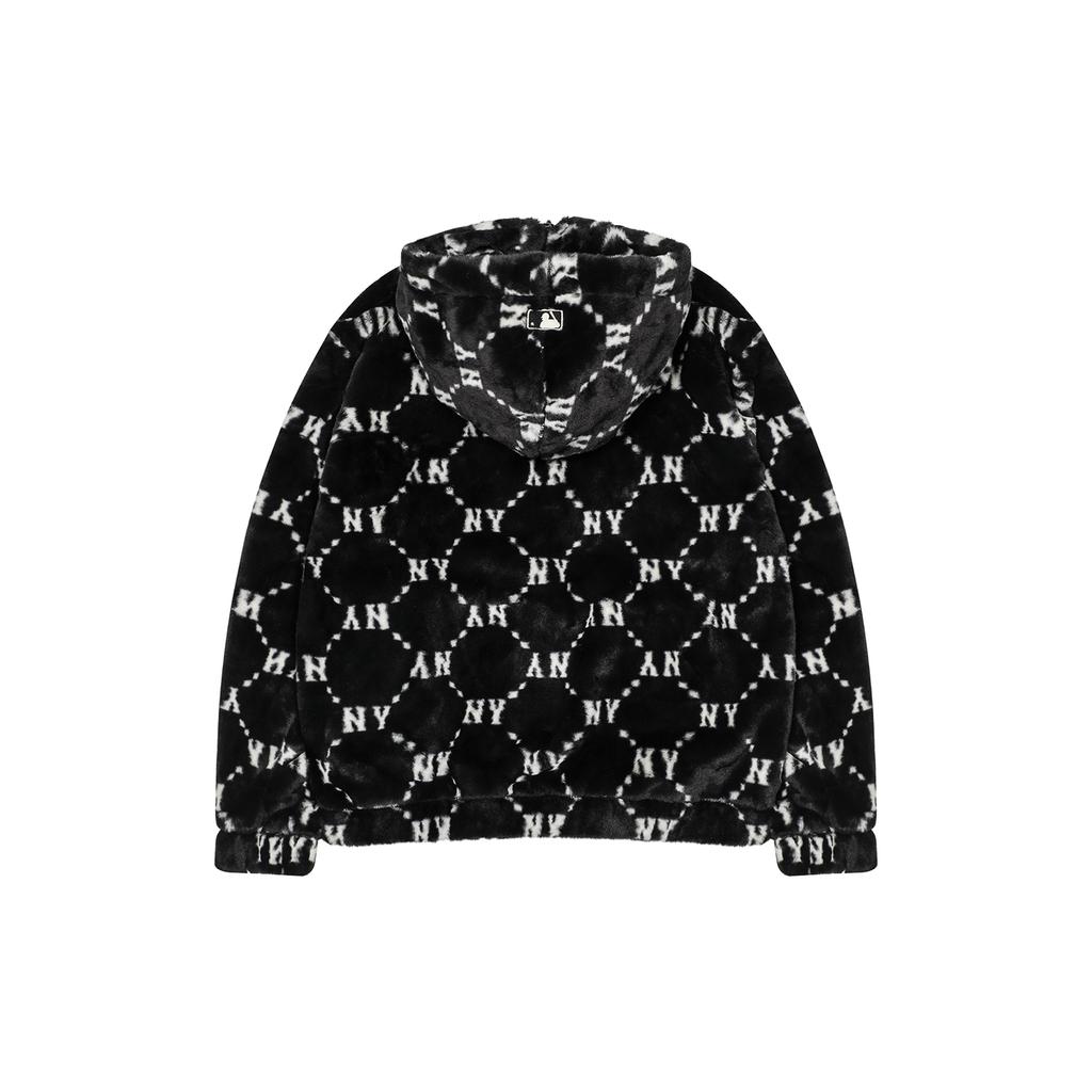 Nové sametové bundy MLB New York Yankees Unisex Černé 3AFDM0226-50BKS