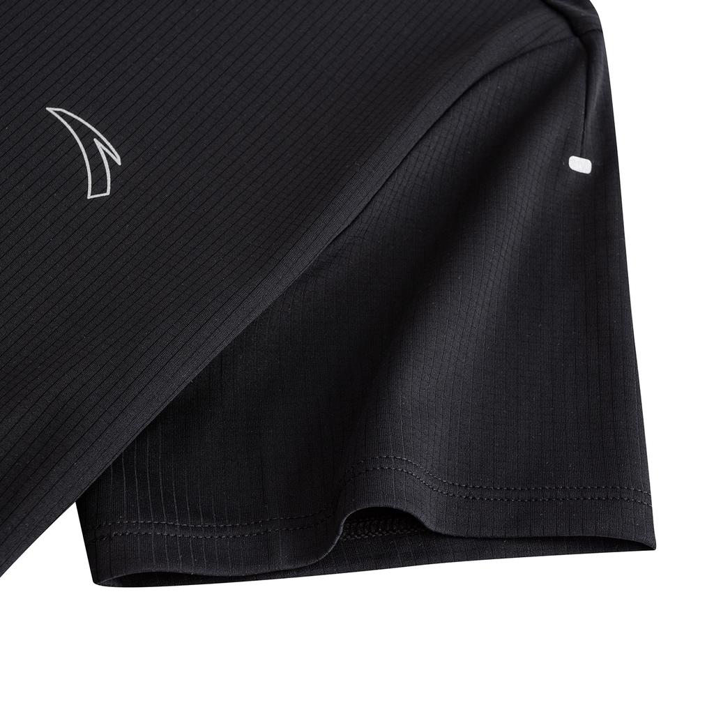 Anta Short Sleeve Knitted T-Shirt Summer 2026 Women tops Black 962625105-6