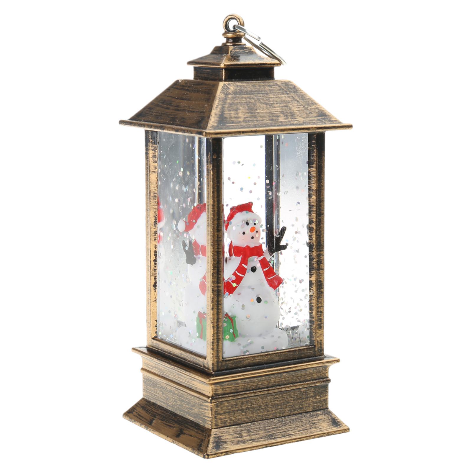 

Різдвяний сніговий шар ліхтар на батарейках світлодіодна підсвітка вода з блискітками Санта сніговик підвісна нічна лампа святкова прикраса для дому 2