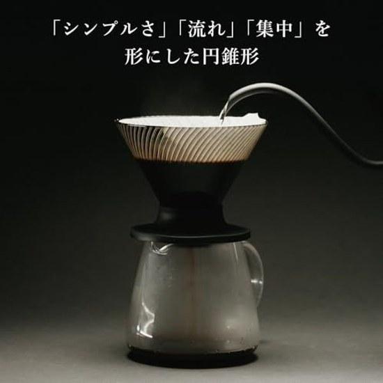 HARIO V60 Dripper NEO 1-4 cups Tritan Resin Spiral Rib Black Made Japan VDN-02-B