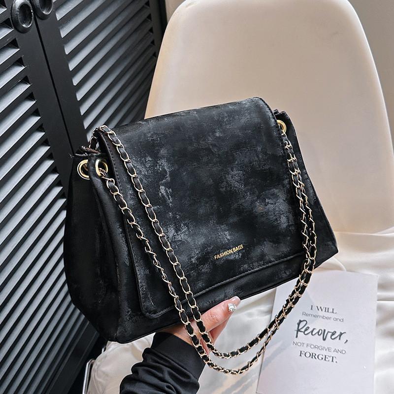

Trendy Korean Style Large Tote Bag Pu Leather Soft Shoulder Bag For Women 2024 New Fall Casual And Vintage Design Black