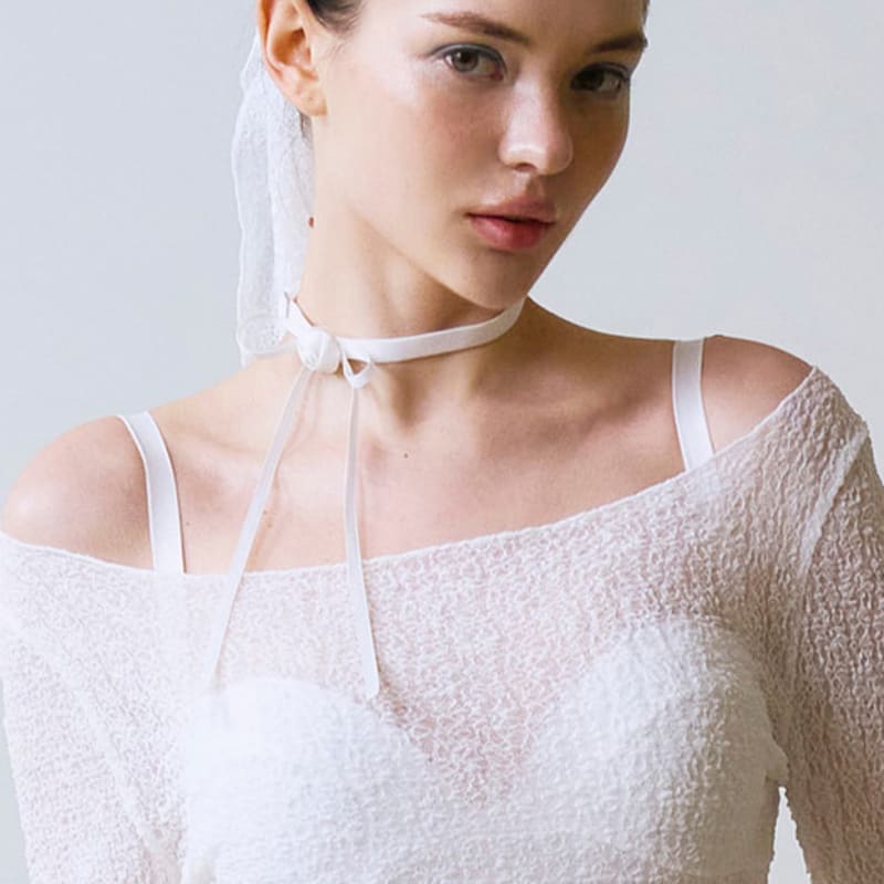 VINAJ Mini Jenny Rose Choker (White)