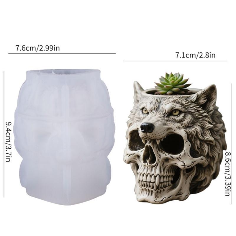 Moule en Silicone Résistant aux Hautes Températures pour Jardinière à Succulentes Moule pour Pot de Fleurs Fait Main Moule pour Ornement de Bureau