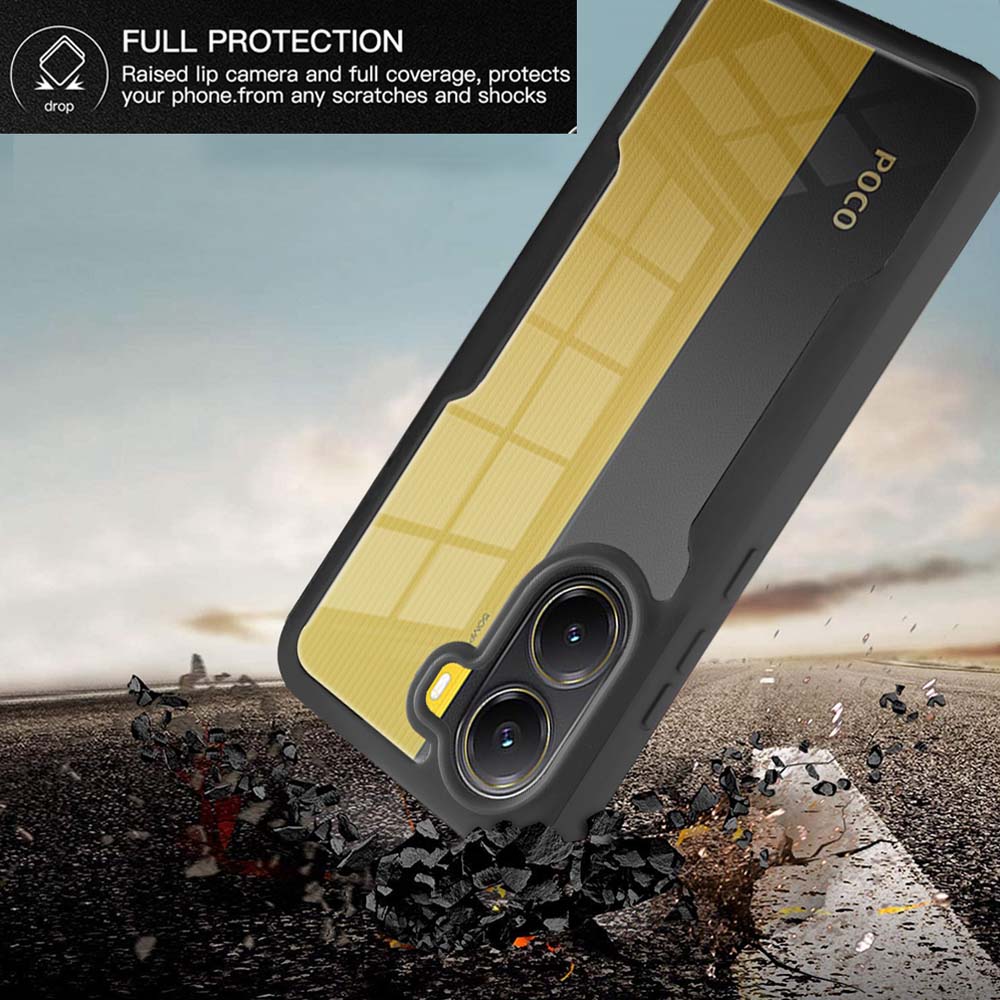For Mi POCO X6 X7 Pro 5G 360 Full Body Screen Protector Transparent Case For Mi POCO X6 X7 F8 Pro Ultra Shockproof Phone Cover