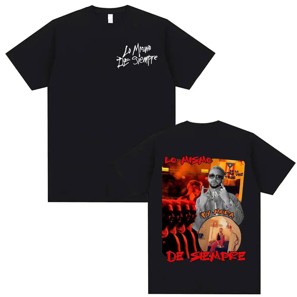 Rapper Mora Album Tour 2025 Graphic Tshirt Men Women High Street Vintage Oversized Tshirts Fashion Hip Hop Cotton T Shirt