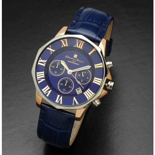 Salvatore Marra Men's Chronograph Watch, Water Resistant to 10 ATM, Italian Brand, Online Exclusive Model