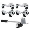 Furniture Transport Set Silver Lifter Moving Plate for Heavy Objects Bearing 400KG
