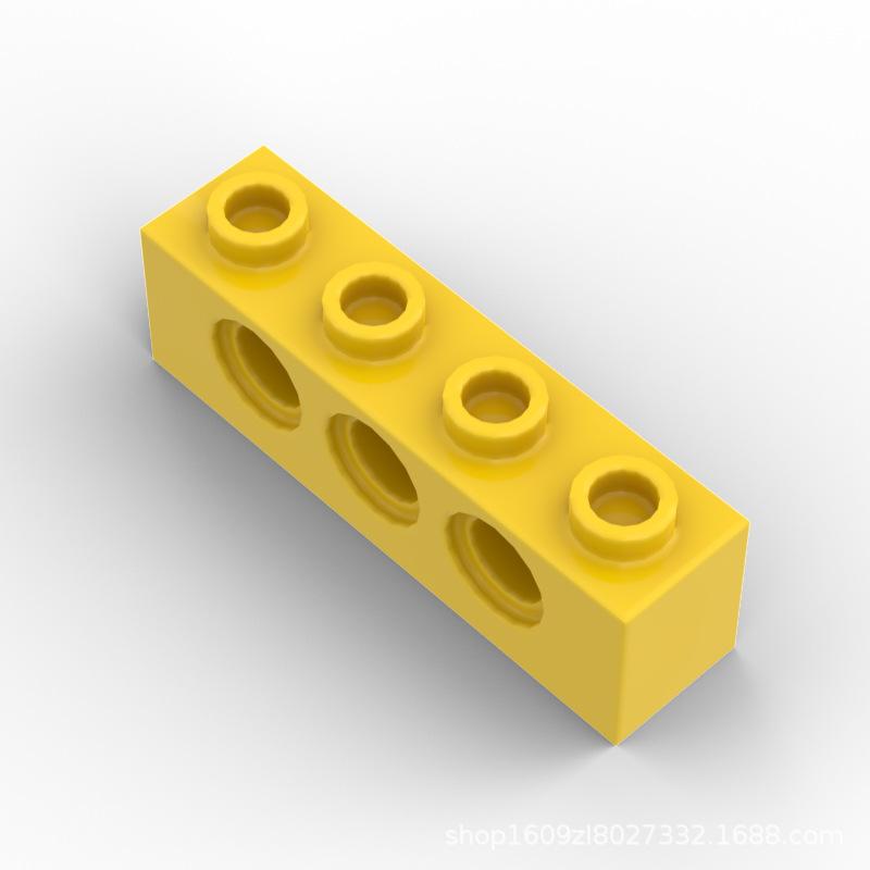 100 Stück MOC Technische Teile Partikel Dicke Bausteine 3701 1x4 mit 3 Löchern Perforiert 3701 Steine Zusammenbauten Balken Kinderspielzeug