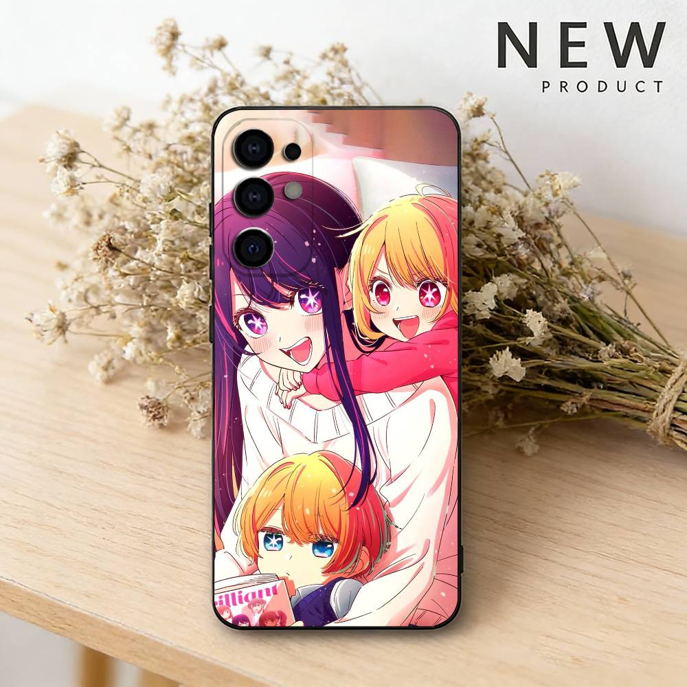 O-Oshi Anime No Ko Phone Case For Samsung S26,25,24,23,22,21,20,30,Ultra,Plus,Fe,Lite Black Shell