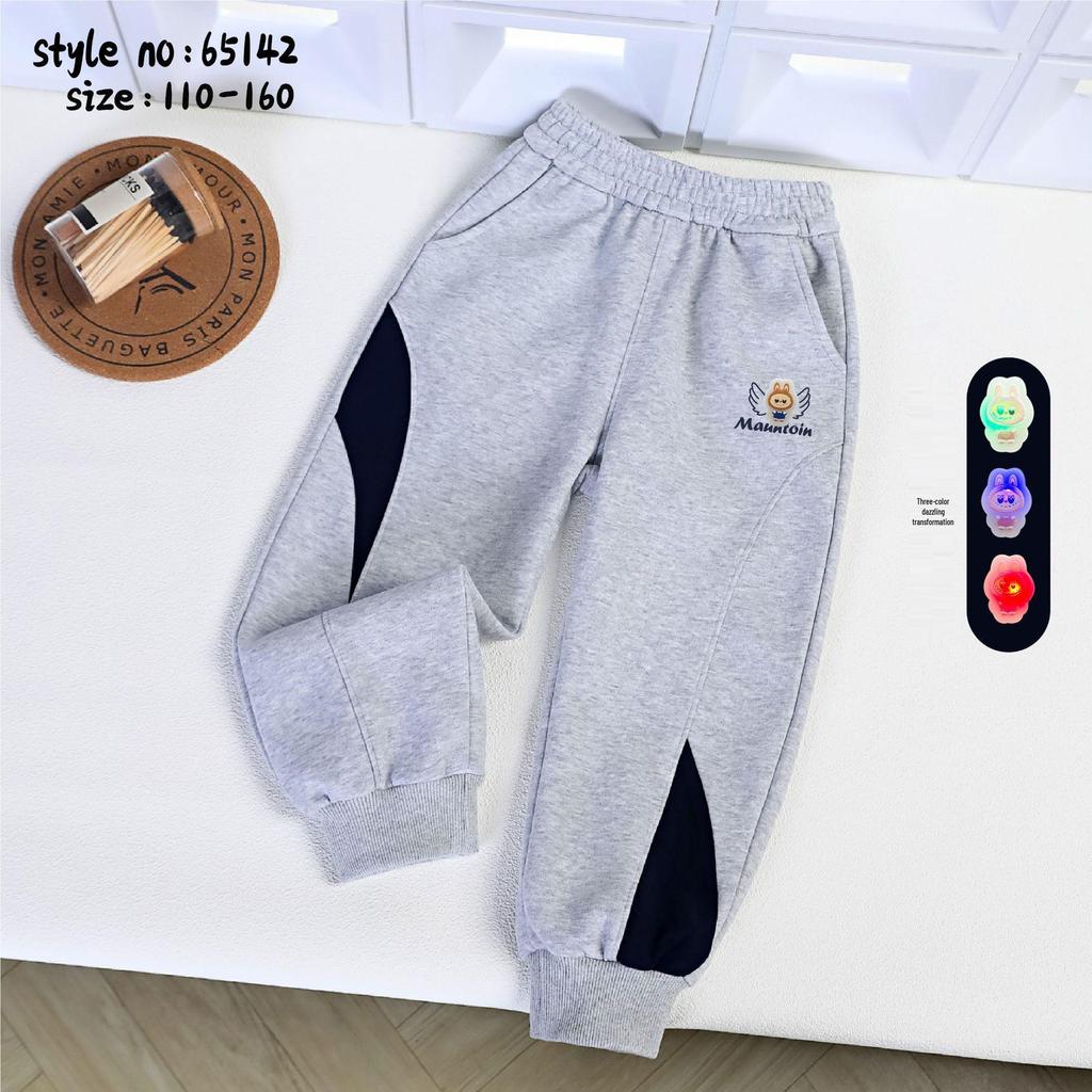 Kinder Herbst Cartoon Leuchtende Colorblock Sporthose