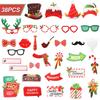 38 Pcs Christmas Photo Booth Props Christmas Photo Booth Props