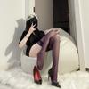 Sexy Lace Trim Transparent Thigh High Stockings Women Sheer Intimate Hosiery