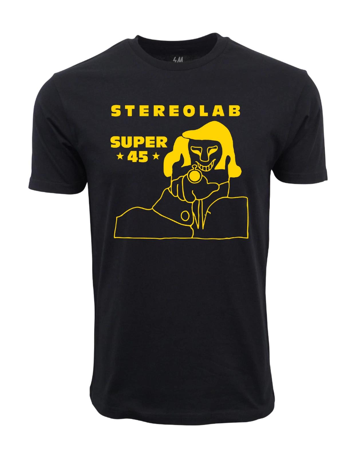 Unisex Adult Casual Graphic Stereolab Super 45 Graphic T shirt T-Shirt XXL
