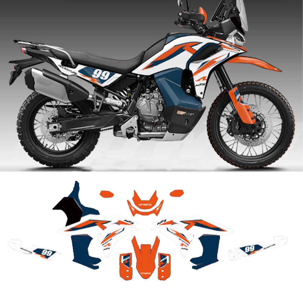 New Motorcycle Sticker Graphics Protection Kit For CFMOTO 800MT-X 800 MT X Full Paint Pattern Decorative Stickers Decals 800 MTX