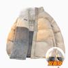 Nuovo cappotto imbottito in cotone spesso e pile double-face, cappotto da uomo e da donna coreano