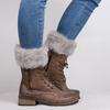 New Cover Fashion Fur  Crochet Knit Boot Socks Leg Warmer Cuffs Toppers Trim