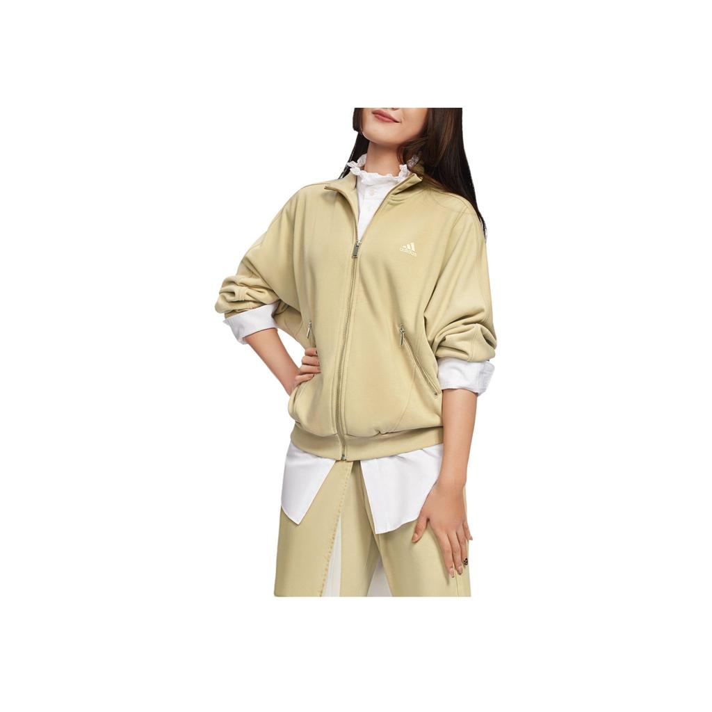 Adidas Sportswear Logo Print Jacket Women Outerwear Prairie-Brown IK3465