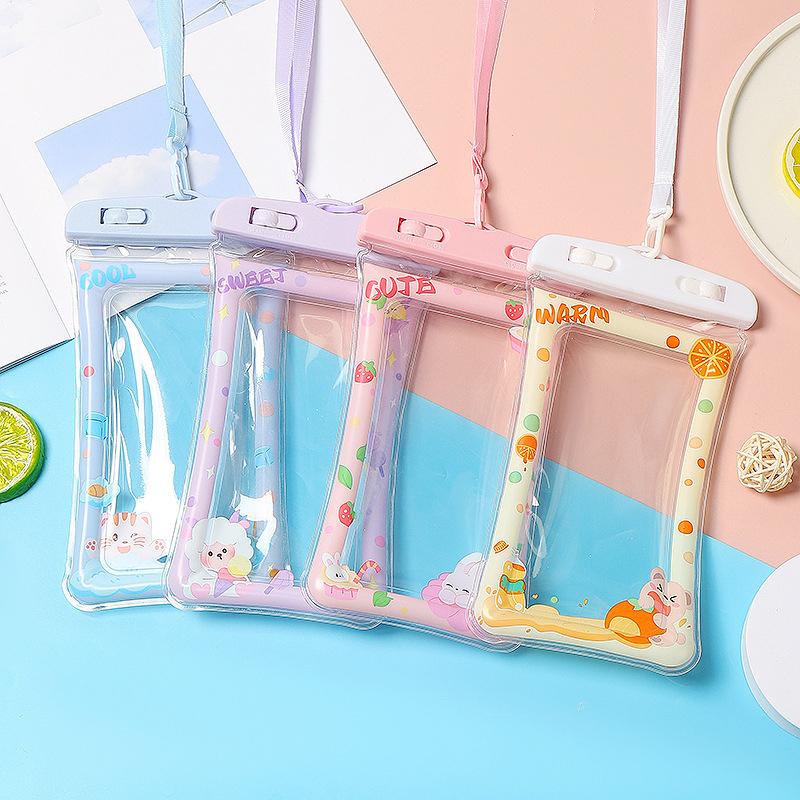 Waterproof Cartoon Phone Pouch Drift Diving Swimming Bag Underwater Dry Bag Case Cover For Phone Water Sports Beach Pool Skiing