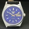 VINTAGE SEIKO 5 AUTOMATIC REFURBISHED JAPAN MENS BLUE COLOR DIAL WATCH a440641-4 Sk-a440641