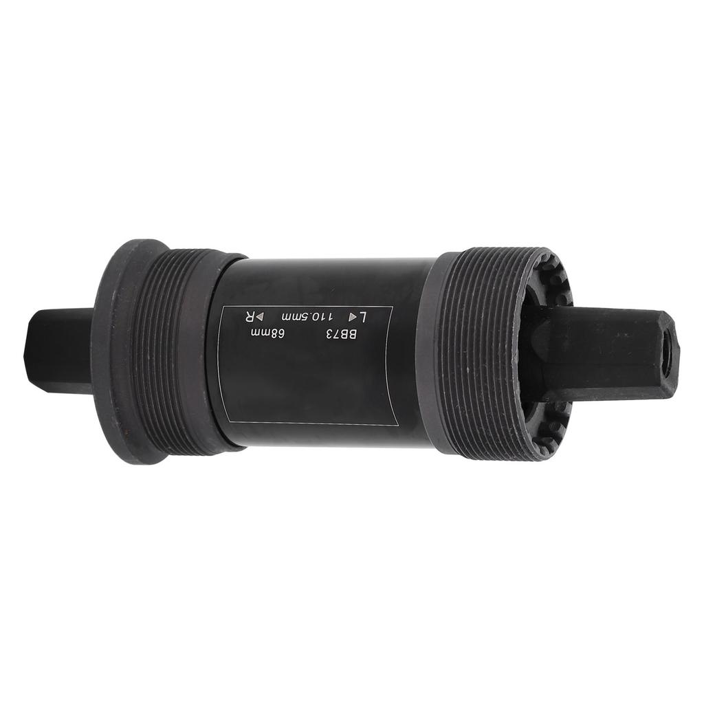 Mountain Bike Sealed Bottom Bracket 68mm Steel Axis with Screw for Square Hole Crank110.5mm/4.35in