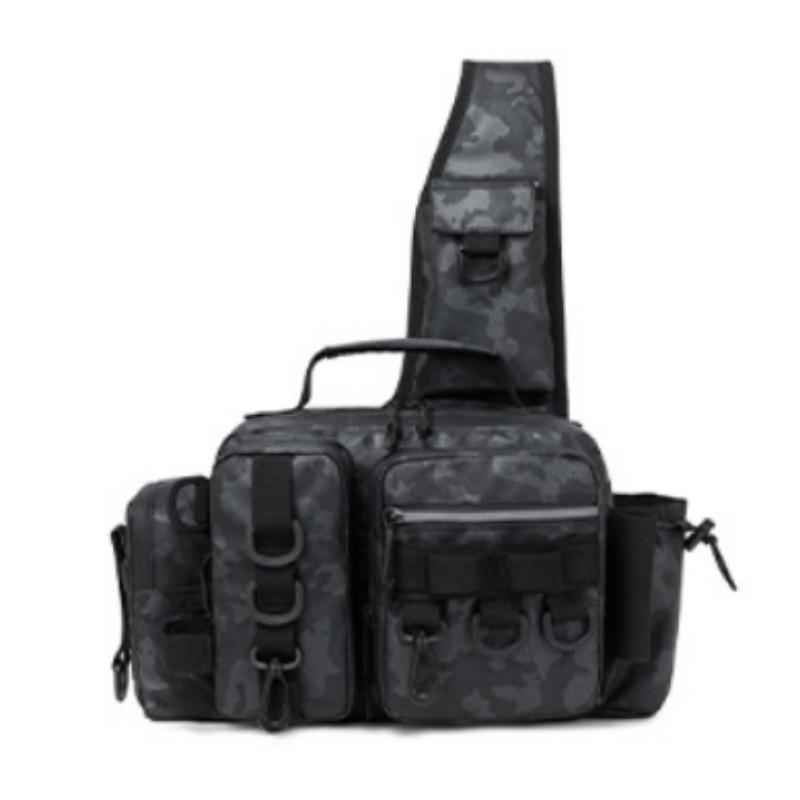 Multi-functional Large-capacity Lull Bag Tactical Crossbody Fishing Single-bar Large-capacity Storage Waist Bag