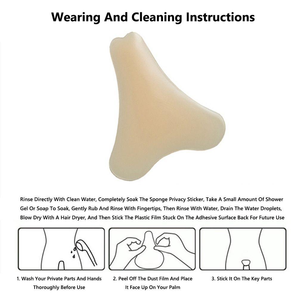 Y-shape Camel Toe Concealer PU Camel Toe Cover Pad Traceless Anti Cameltoe Mat  Women